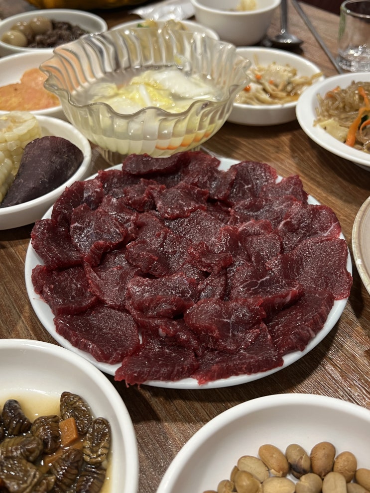  대구 상인동 생고기 맛집 : 최윤숙 안동 생고기 뭉티기 본점