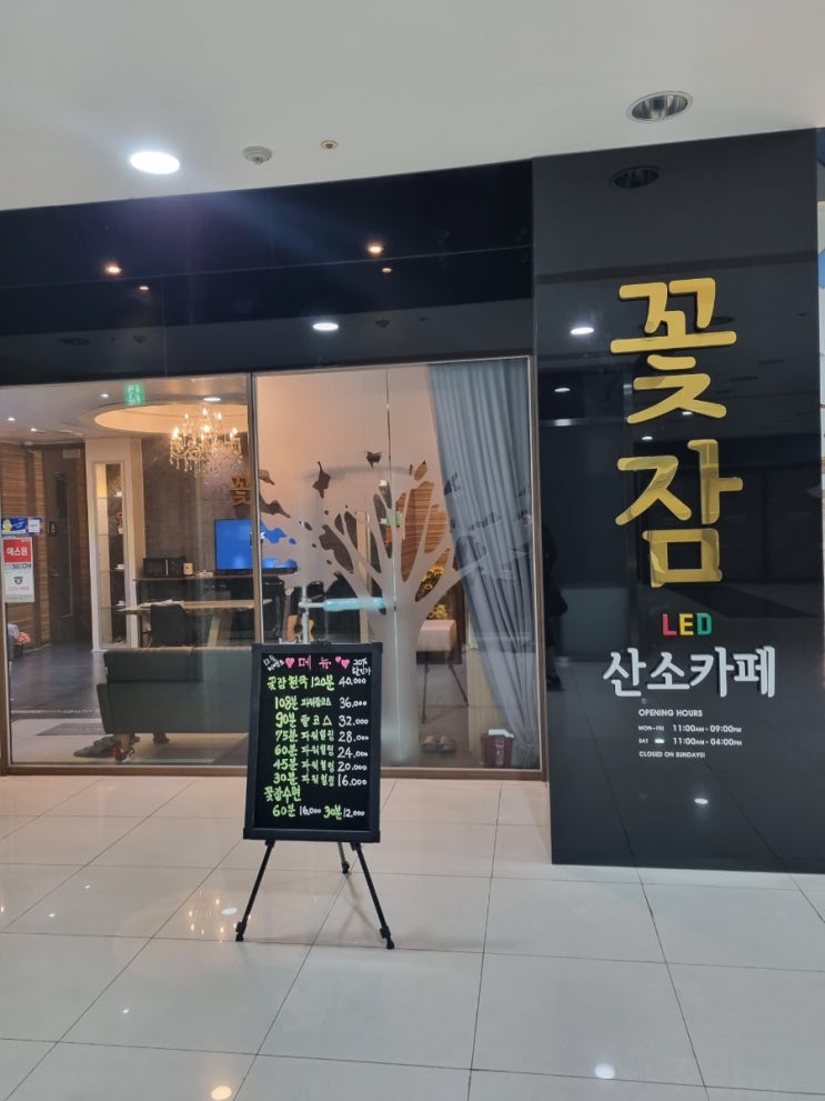  [일산 / 꽃잠 LED 산소카페] 힐링 마사지 카페 추천