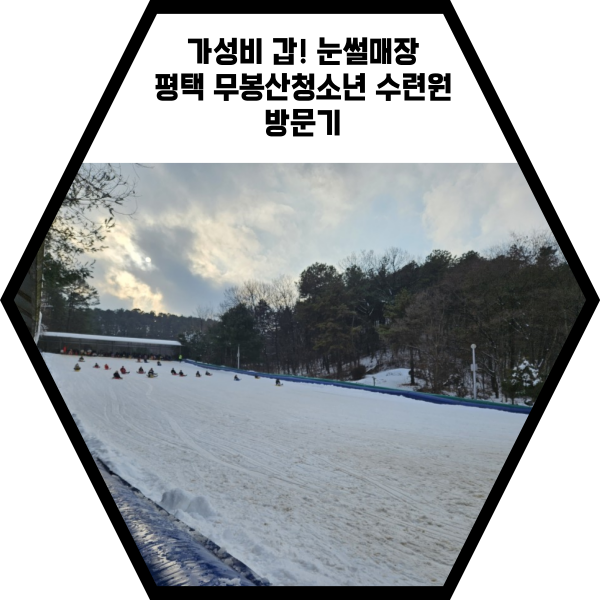  가성비 갑! 평택 무봉산 청소년수련원 눈썰매장