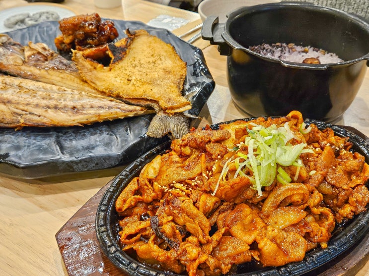  송도 오네스타 맛집 - 생선구이가 맛있는 을왕리 꾸덕집 송도점 (feat. 간장게장, 제육볶음, 통우럭튀김)