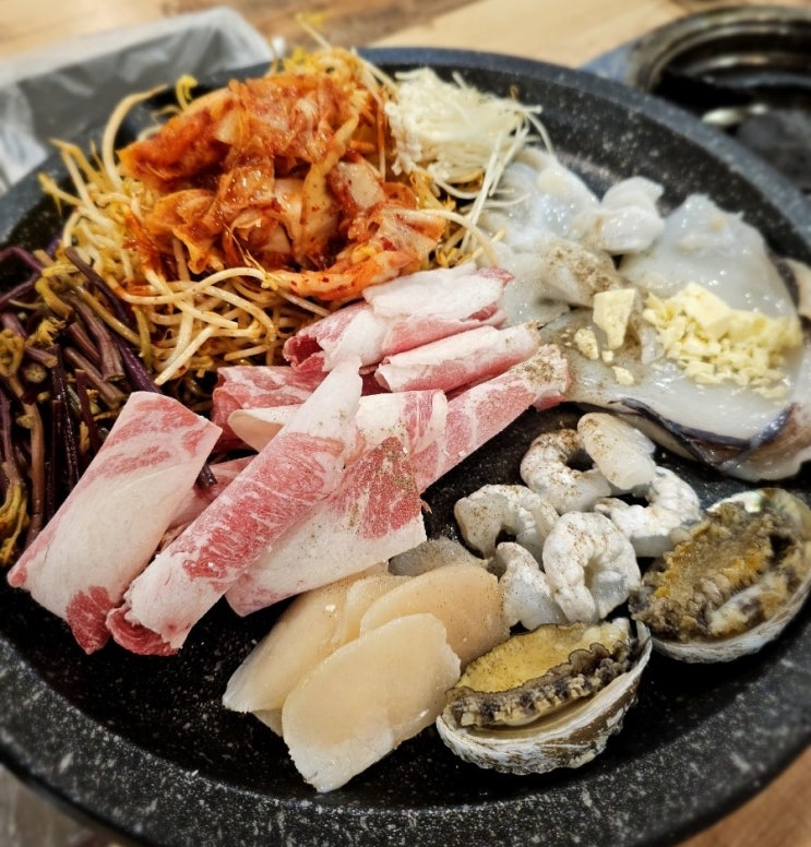  구미 봉곡동 맛집 여수밤바다 해물삼합구이 낙곱새 물갈비