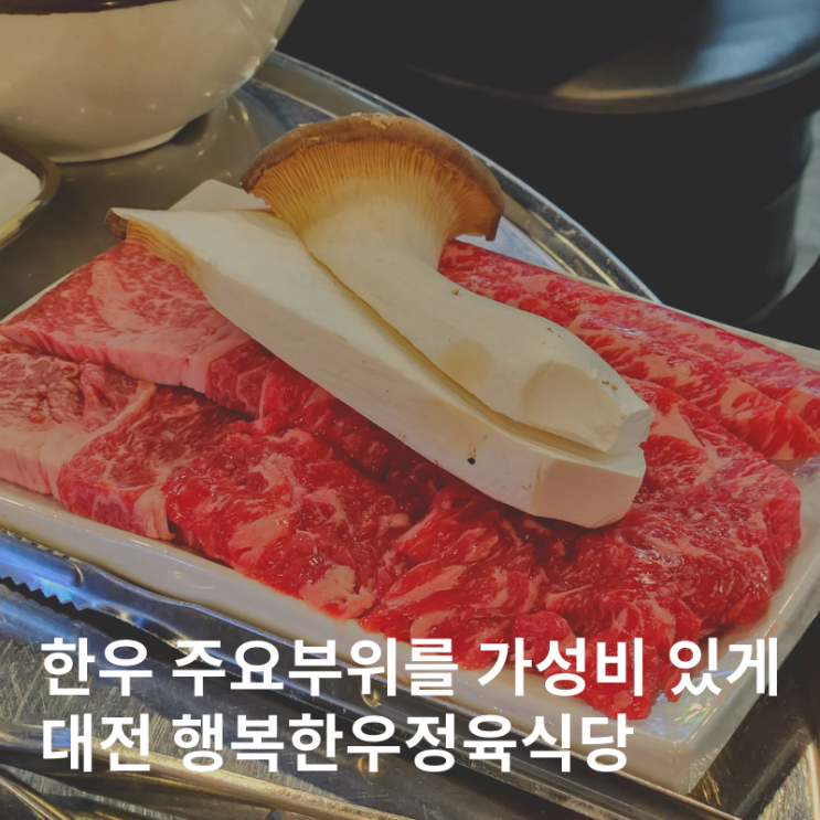  대전 오류동 서대전역 가성비 한우 맛집 :: 행복한우 정육식당