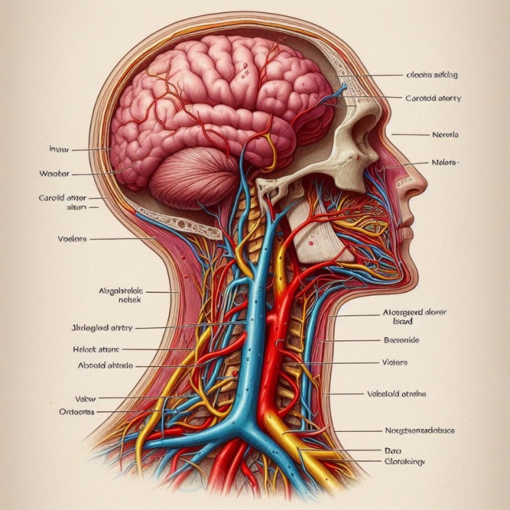 총경동맥 내경동맥 외경동맥 각각 특징 기능