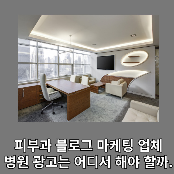  피부과 블로그 마케팅 업체, 병원 광고는 어디서 해야 할까.