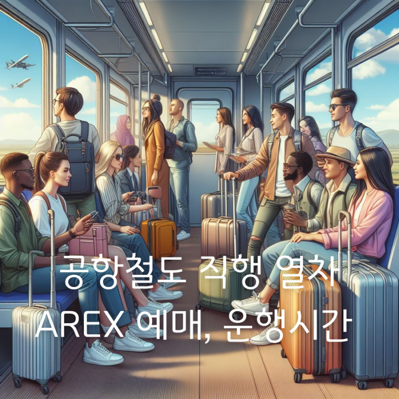 공항철도 직통열차 예매 시간표 AREX 아렉스 할인예매