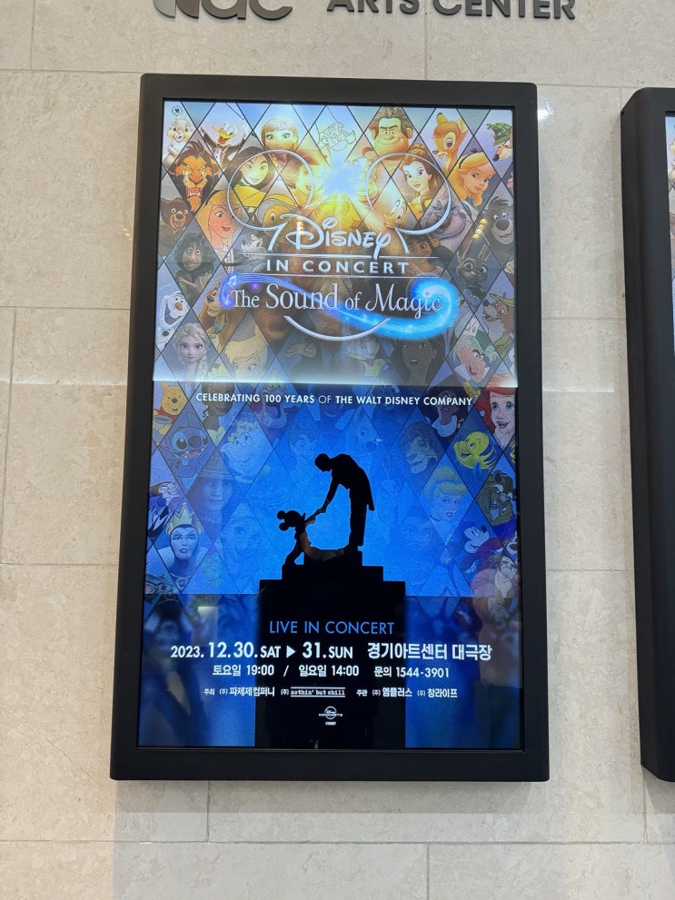 [관람]Disney in concert The Sound of Magic(디즈니 인 콘서트 더 사운드 오프 뮤직)