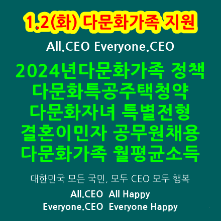  2024년다문화가족지원 - 다문화가족 정책,다문화학생,다문화가정자녀특별전형,국제결혼다문화특공주택청약,결혼이민자공무원채용, 다문화가족의 전체 월평균소득