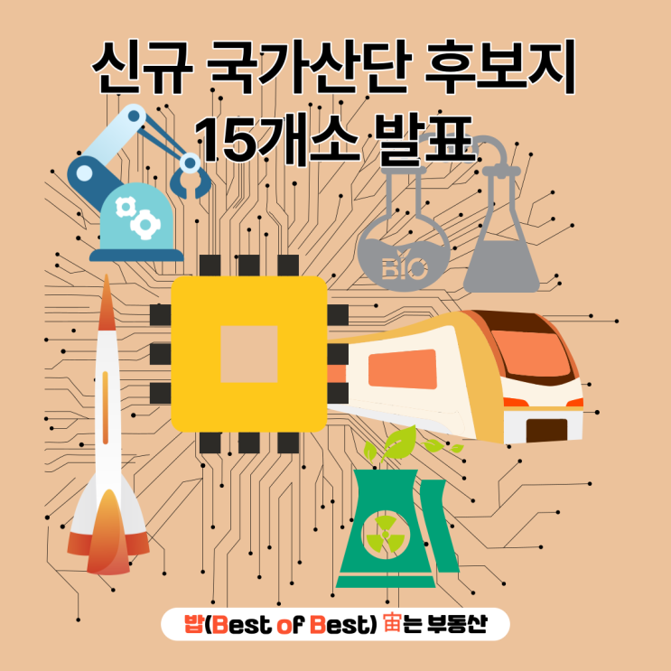 신규 국가산단 후보지 15개소 현황 발표 위치도 및 구역지정도