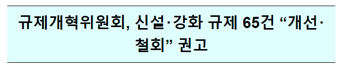 규제개혁위원회 ’23년 운영성과 규제개혁위원회 ’23년 운영성과