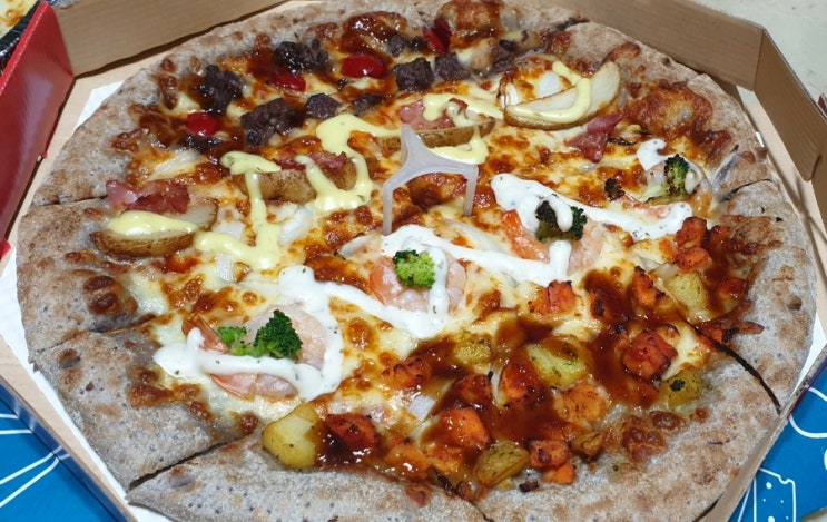 [내돈내산] 네가지 맛을 한꺼번에 '페스티벌 피자'(7번가피자 동래점)