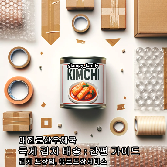  멀리 일본까지, 마음을 전하는 김장 김치 포장 및 배송 가이드 대전 둔산 우체국 유료 포장 가격