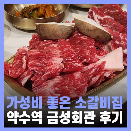  약수역 고기집 가성비 좋은 갈비 금성회관 약수점