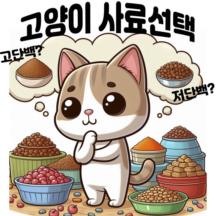  고양이 사료선택 유의사항 고단백?저단백?