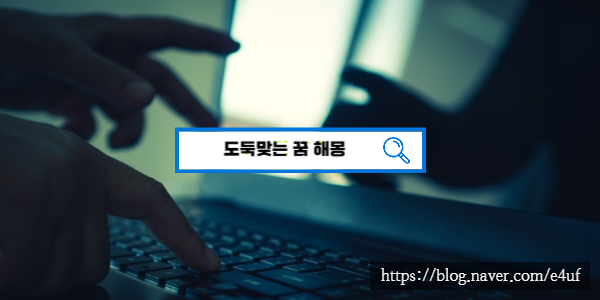  [꿈해몽풀이] 도둑꿈 도둑맞는꿈 지갑도둑 핸드폰도둑 상황별 꿈해몽