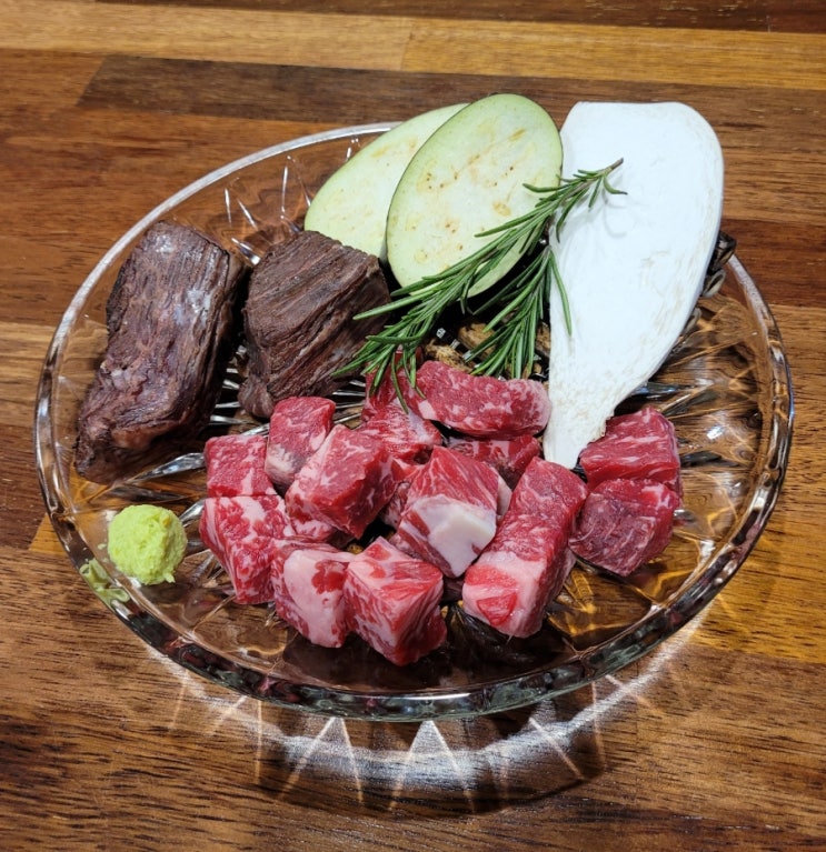  길동ㆍ굽은다리역 맛집: 분위기 좋은 화로 선술집 [산책] 후기/ 한우 특수 부위 맛집! 안거미살