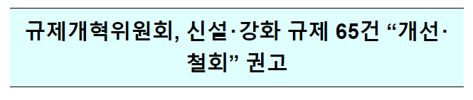 규제개혁위원회 ’23년 운영성과