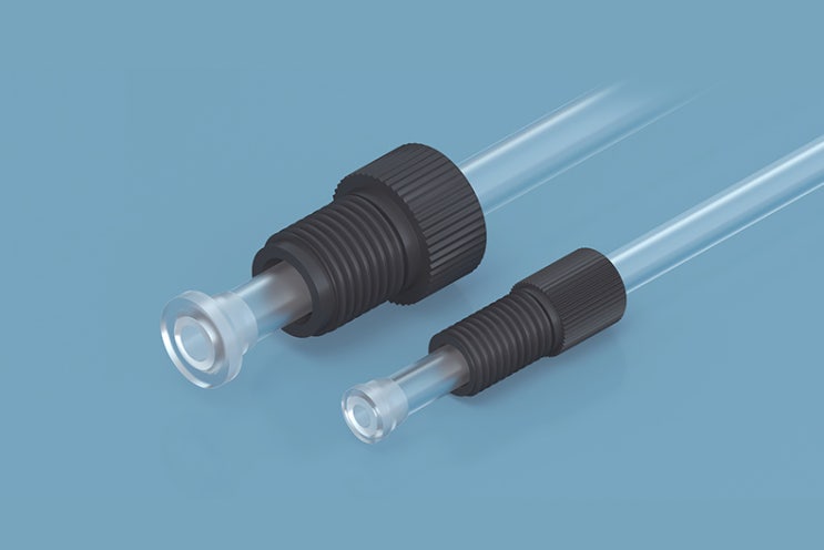 [Fitting] PEEK Big Bore Flangeless Fitting — two-piece set -PEEK 재질 5/16-34UNF, 1/2-20UNF Thread