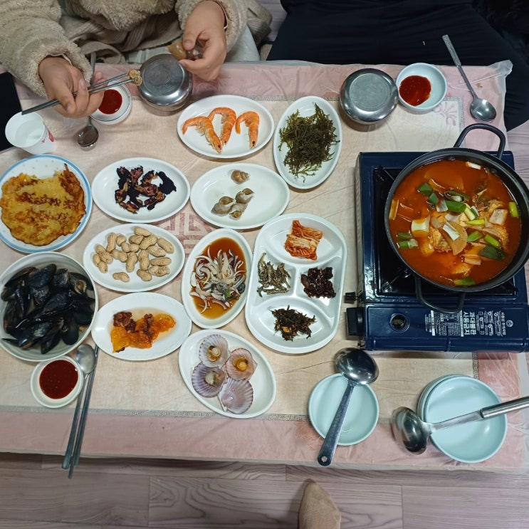 새해 첫날 수영횟집(내돈내산) 맛있고, 배부르게^^