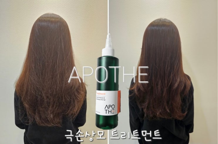  극손상모 클리닉 한 듯한 드라마틱한 효과, 아포테 트리트먼트
