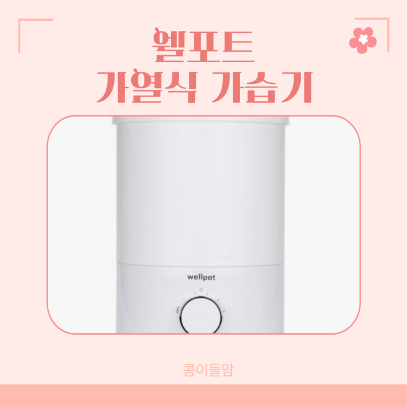 웰포트 가열식 가습기 장단점과 세척법