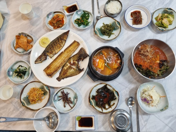  부산 사하구 물회 맛집 어부홍씨물회 화덕생선구이