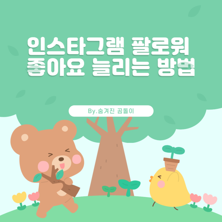 인스타그램 팔로워 좋아 늘리는 방법