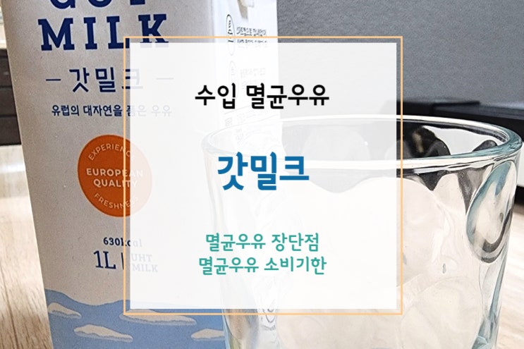  [갓밀크] 폴란드 수입 멸균우유 단점/소비기한 & 갓밀크 리뷰
