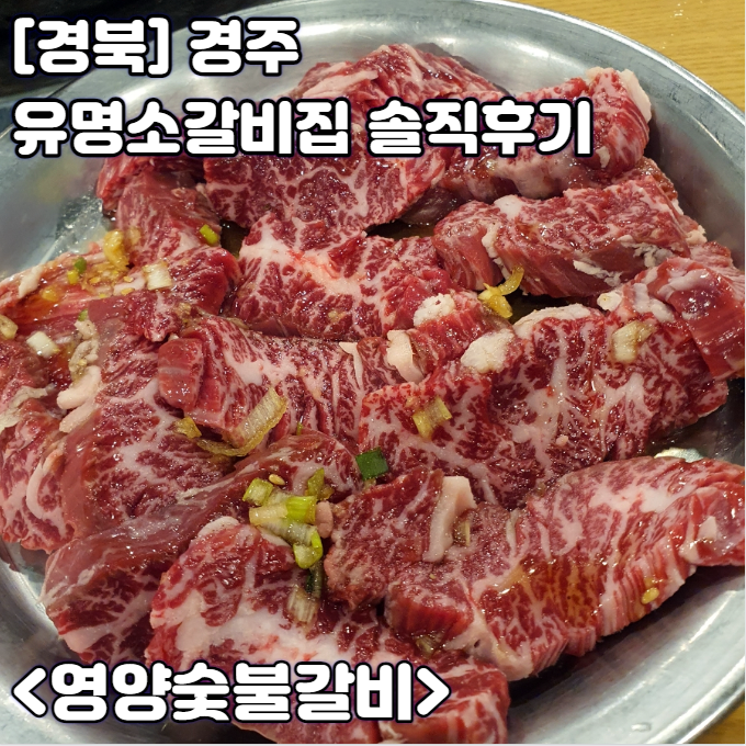  경주 소갈비 유명 한우소갈비 맛집 "영양숯불갈비" 내돈내산 솔직 후기
