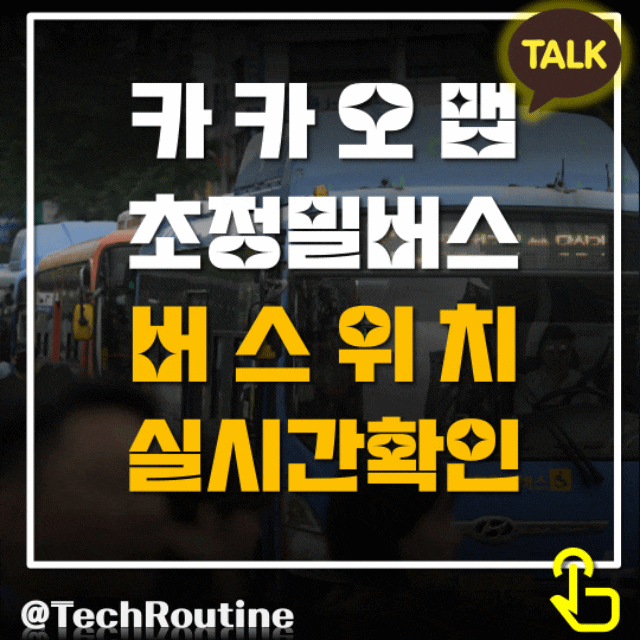  카카오맵 초정밀 버스 실시간 정보 위치 확인 (가능 지역)