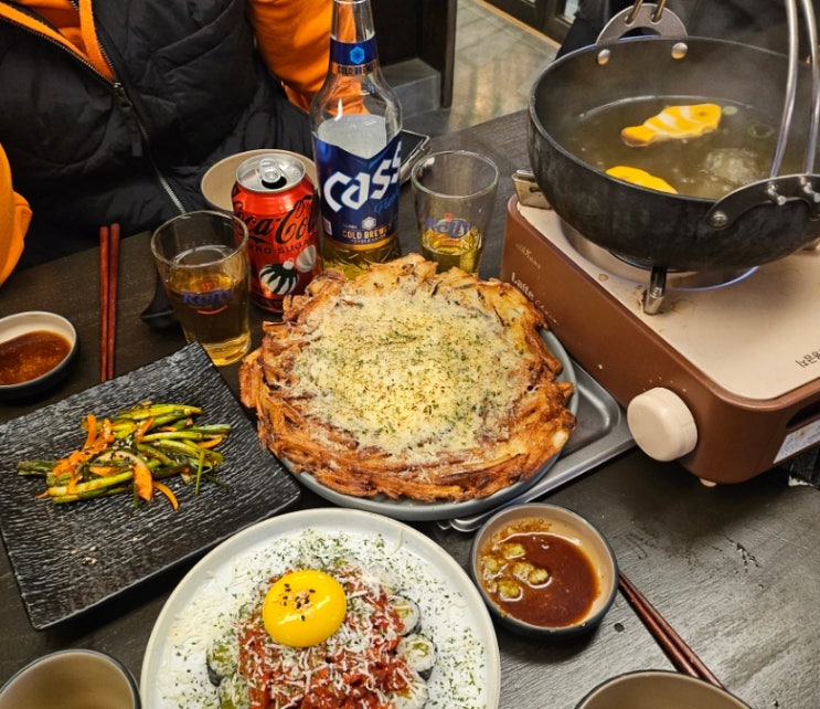  광주 첨단 신상술집 1차로도 좋은 오뎅바 오덴 // 감자전  필수