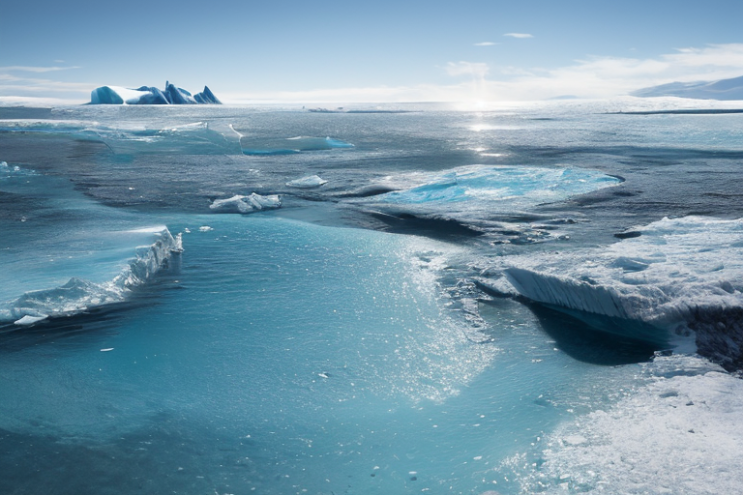 [Ai Greem] 환경 오염 181: 지구 온난화, 녹는 빙하, 빙하 문제, 상업적으로 사용 가능한 녹은 빙하 관련 Ai 무료 이미지