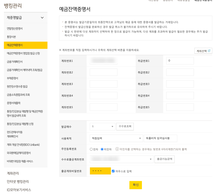  뉴질랜드 워홀 영문 잔고 증명서 발급 받는 방법 (국민은행, 카카오뱅크)