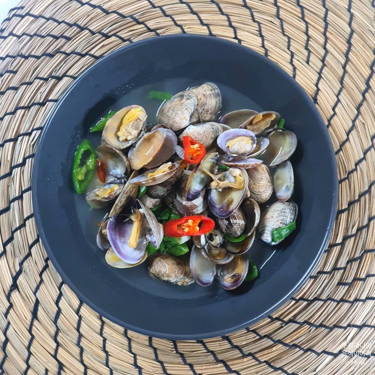  바지락 술찜 레시피 바지락찜 조개찜 만들기 조개술찜 세척 및 해감 방법