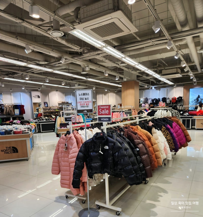 신시아 신세계프리미엄아울렛 시흥 노스페이스 눕시 세일 노스페이스 방한화 사이즈