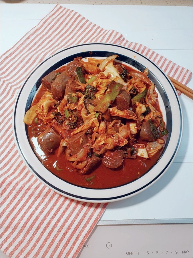 백종원 순대볶음 만들기 양념 순대볶음 레시피 가성비 좋아요