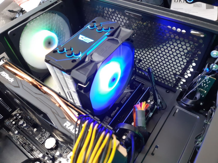  부천 컴퓨터수리 라이젠5 3600 데스크탑 CPU쿨러 교체 darkFlash S11 PRO 윈도우10 설치 네트워크 프린터 설정