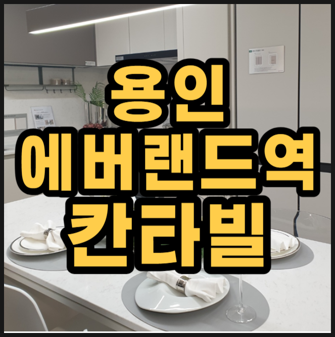  용인 에버랜드역 대원칸타빌 공급조건