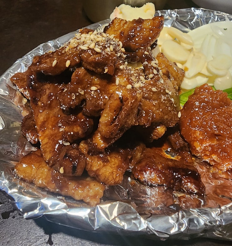  아우네포장마차 - 막갈비가 맛있는 고덕동, 명일동 실내포차!
