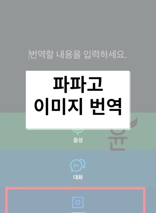  파파고 이미지 번역, 이렇게 사용해 보세요