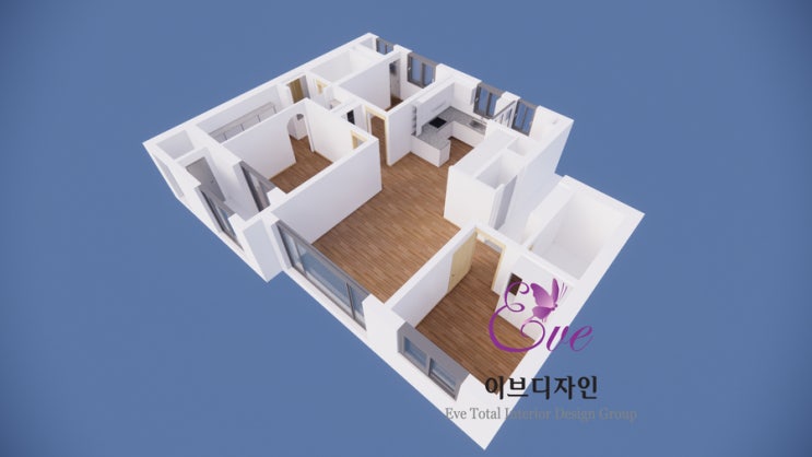  백양산 롯데캐슬 골드센트럴 인테리어 / 백양산 롯데캐슬 골드센트럴 84A 타입 시안 모델링