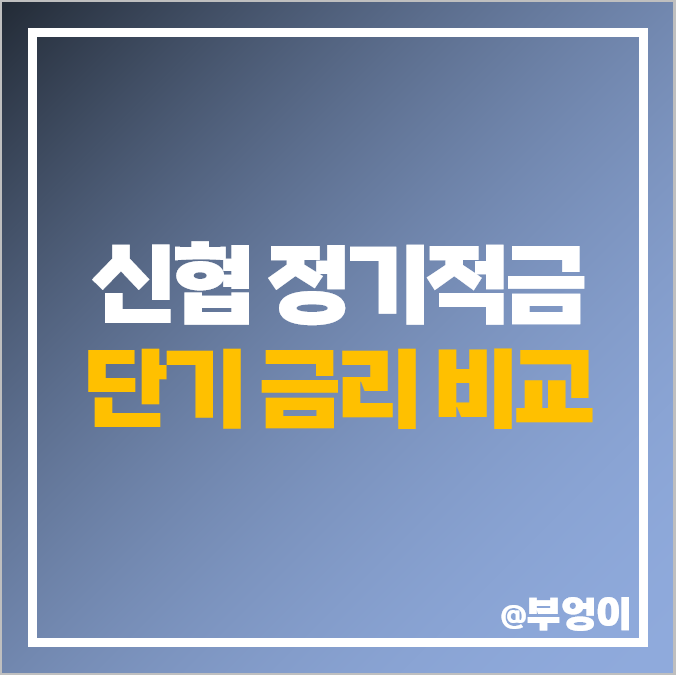 신협 적금 금리 비교 단기 6개월 이자 높은 정기적금 특판 추천 신협 적금 금리 비교 단기 6개월 이자 높은 정기적금 특판 추천
