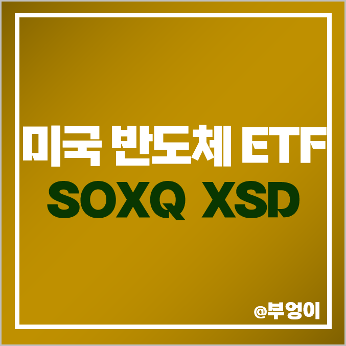 필라델피아반도체지수 SOXQ S&P500 반도체 ETF XSD