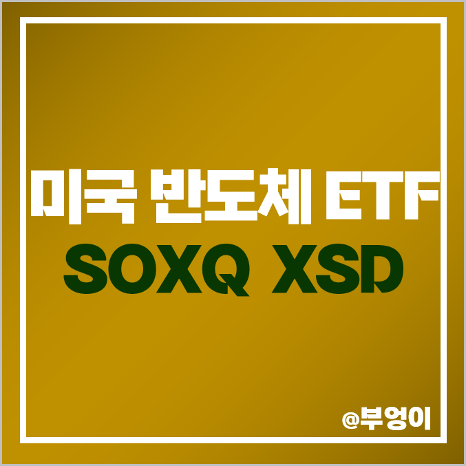 필라델피아반도체지수 SOXQ S&P500 반도체 ETF XSD 필라델피아반도체지수 SOXQ S&P500 반도체 ETF XSD