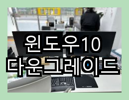 윈도우10 다운그레이드 후 최적화 방법과 윈도우11 설치 방법