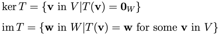  [선형대수학] 6.2 선형 변환의 핵과 상 (Kernel and Image of a Linear Transformation)