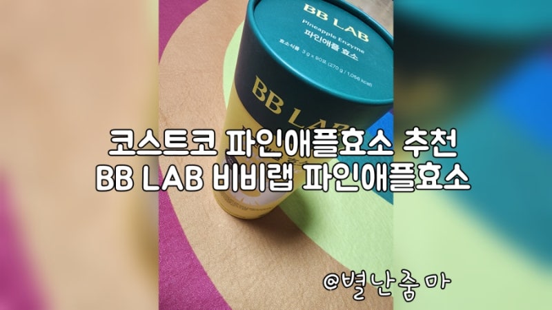 코스트코 파인애플효소 추천 BB LAB 비비랩 파인애플효소