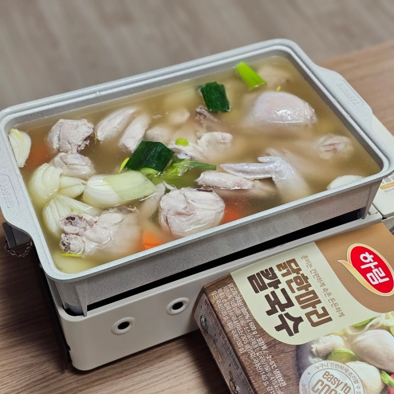 하림 닭한마리 칼국수 밀키트 집에서, 캠핑요리 겨울에먹기좋은음식