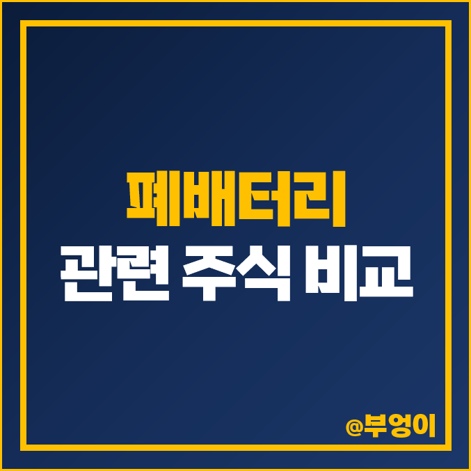 폐배터리 관련주 DS단석 주식 이지트로닉스 성일하이텍 주가 폐배터리 관련주 DS단석 주식 이지트로닉스 성일하이텍 주가