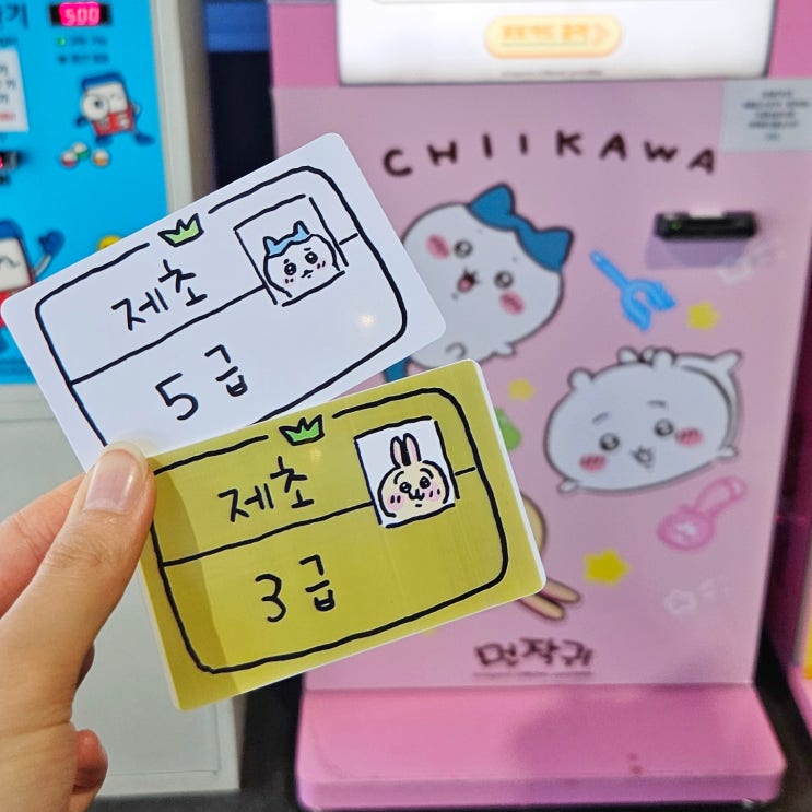 부산 서면 삼정타워 애니메이트 치이카와 먼작귀 제초자격증 만들기 나는 제초5급 부산 서면 삼정타워 애니메이트 치이카와 먼작귀 제초자격증 만들기 나는 제초5급