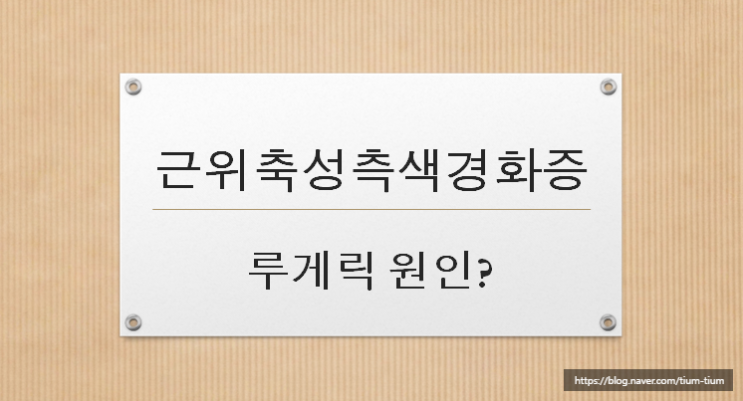 근위축성측색경화증 루게릭 루게릭병
